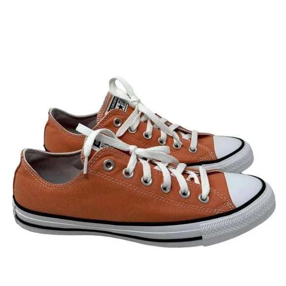 Converse Chuck Taylor Low Top Shoes Skate Peach Canvas Women's Size A02175C-WBP - Picture 2 of 10